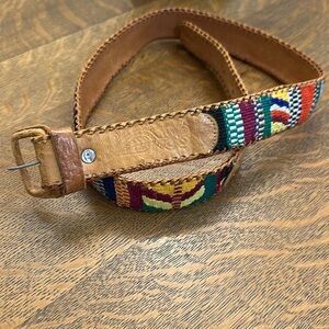 Vintage hand made leather belt
